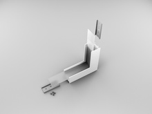 łącznik VARIO30-02 90st gięty biały mal.