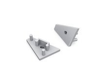 Zaślepka CORNER10 gen2 z otworem srebrny