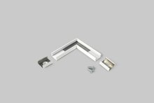 łącznik SLIM8 90st biały mal.