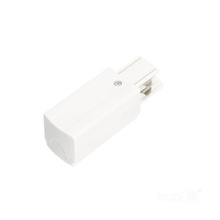 Zasilanie do szynoprzewodu 3-obwodowego LEWE białe Kobi