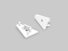 Zaślepka CORNER10 gen2 z otworem biały