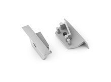 zaślepka DIAGONAL14 z otworem srebrny