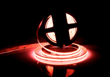 Taśma COB 12V SMD2835 480LED 9W/m IP20 RED - rolka 5m