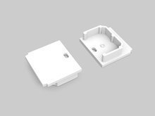 Zaślepka LINEA-IN20 TRIMLESS z otworem biały