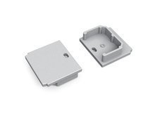 Zaślepka LINEA-IN20 TRIMLESS z otworem srebrny