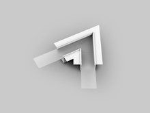 łącznik VARIO30-05 60st biały mal.