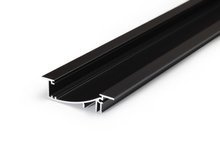 profil LED FLAT8 H/UX 2000 czarny anod.