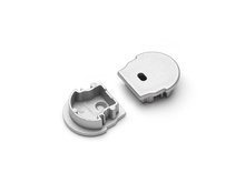 zaślepka UNI12 D z otworem srebro