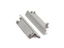 Zaślepka FLAT8 z otworem szary